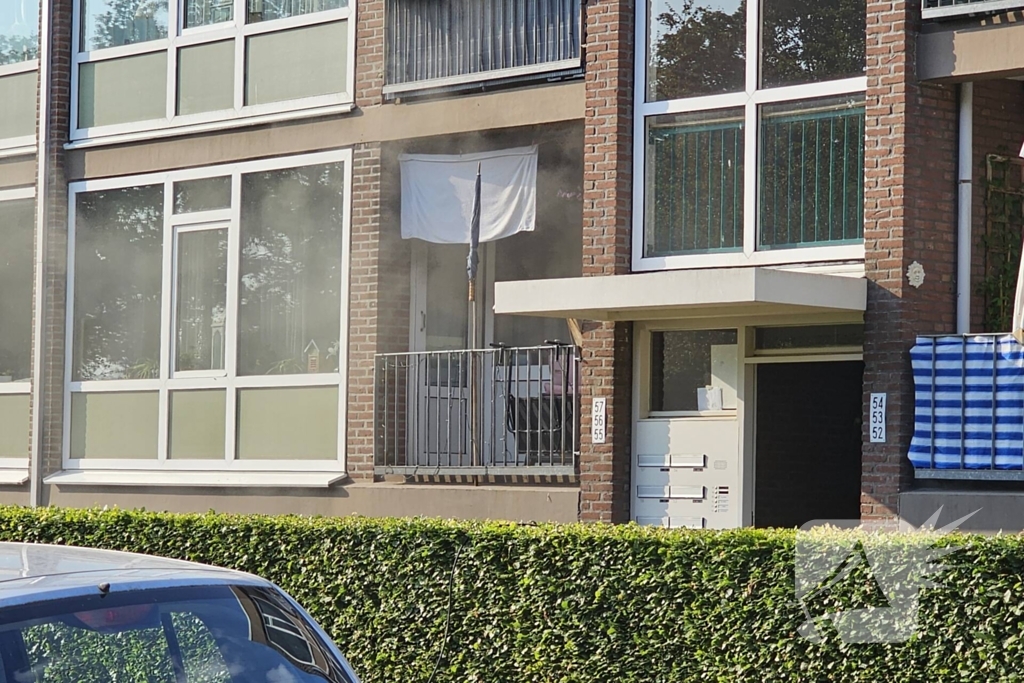 Flinke rookontwikkeling bij brand in flatwoning