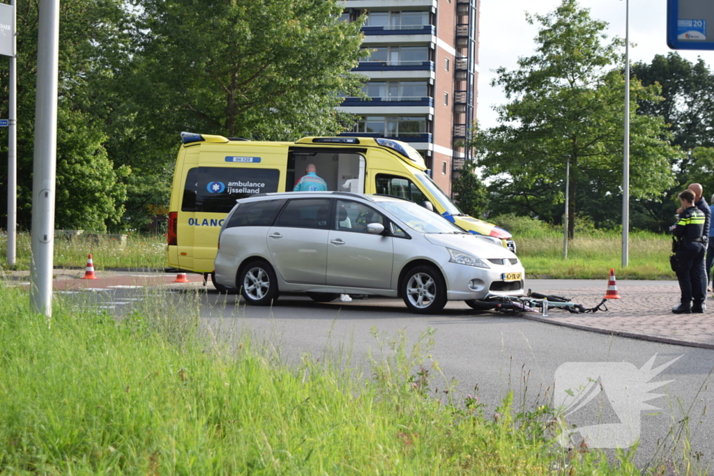 Fietser gewond bij aanrijding met auto