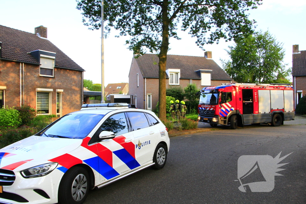 Bewoners blussen brand in heg