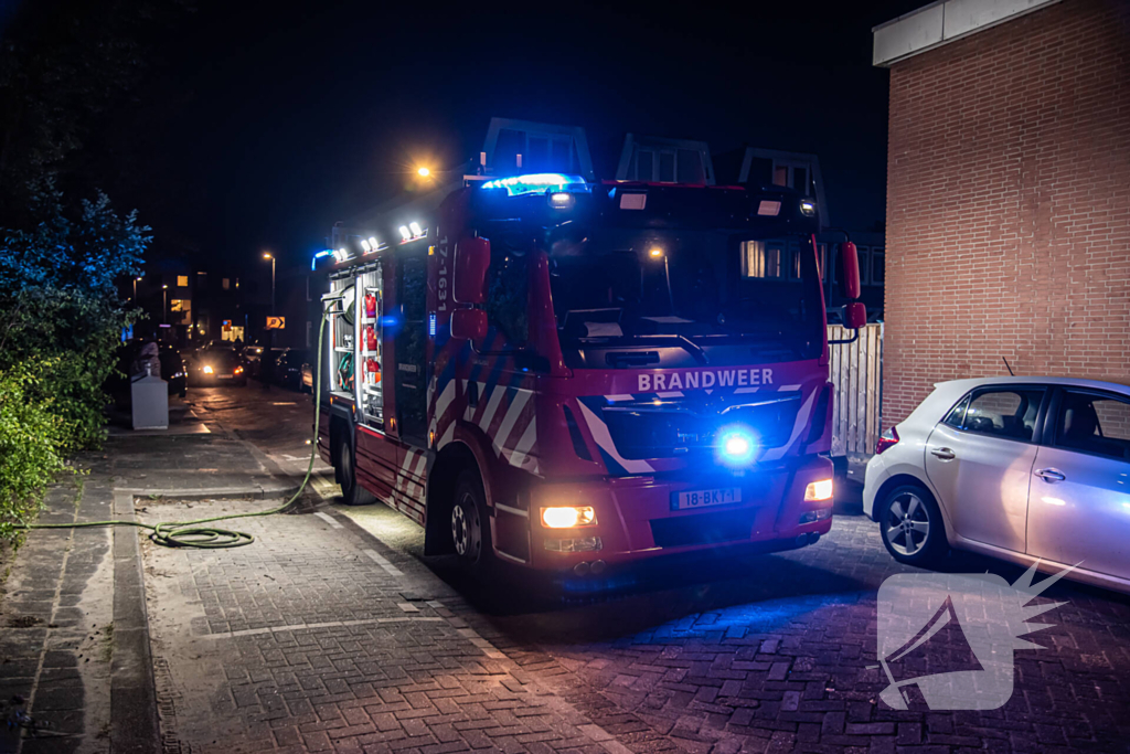 Auto gaat in vlammen op