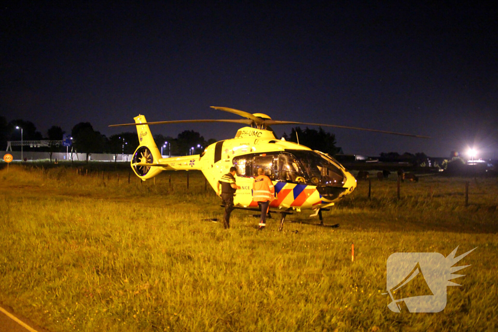 Traumateam assisteert bij medisch incident