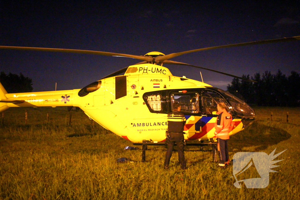 Traumateam assisteert bij medisch incident