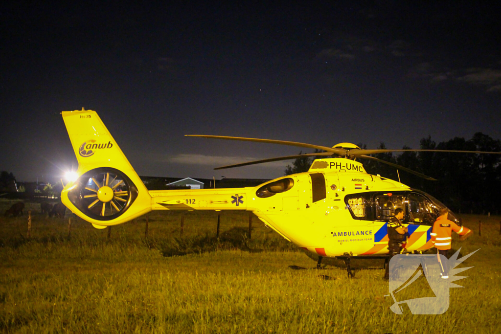 Traumateam assisteert bij medisch incident