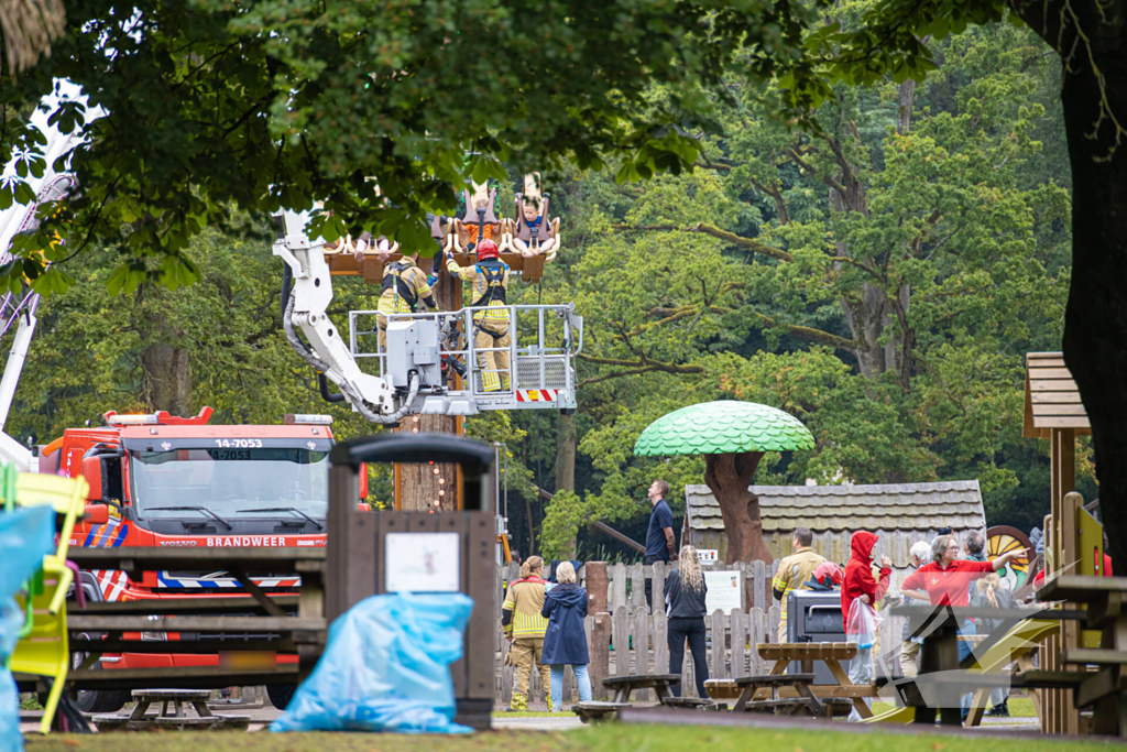 Kinderen gered uit attractie Speelpark Oud Valkeveen