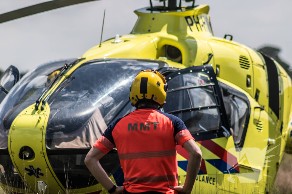 Traumahelikopter landt midden in natuurgebied