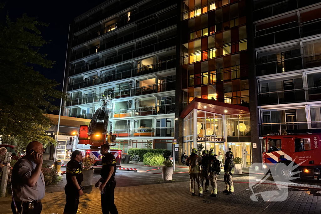 Zeer grote brand in appartementencomplex