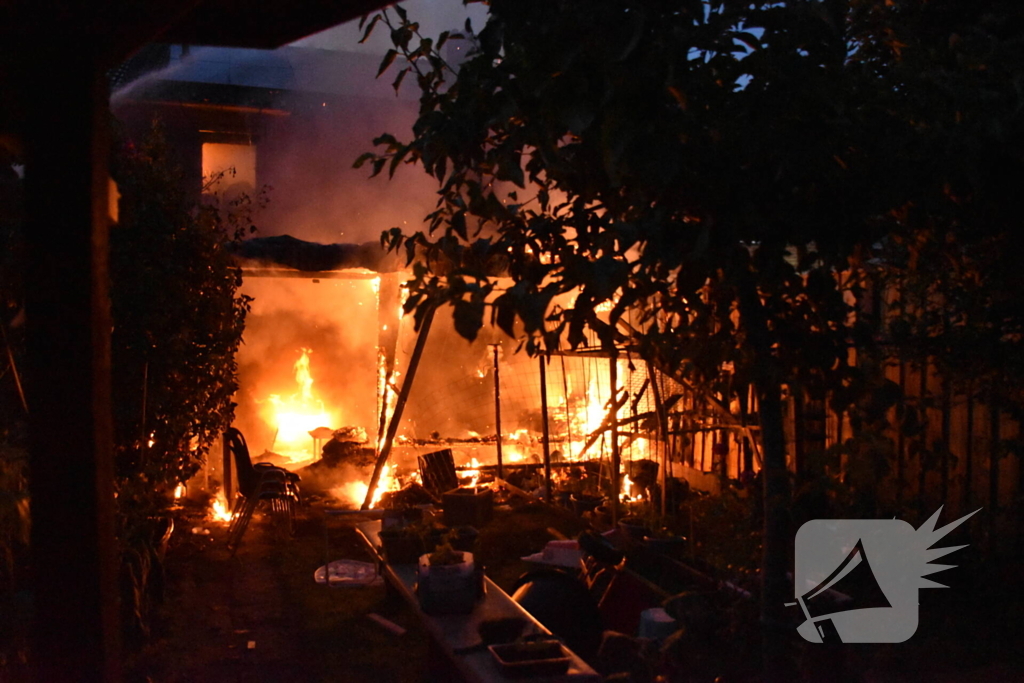Twee gewonden bij grote brand