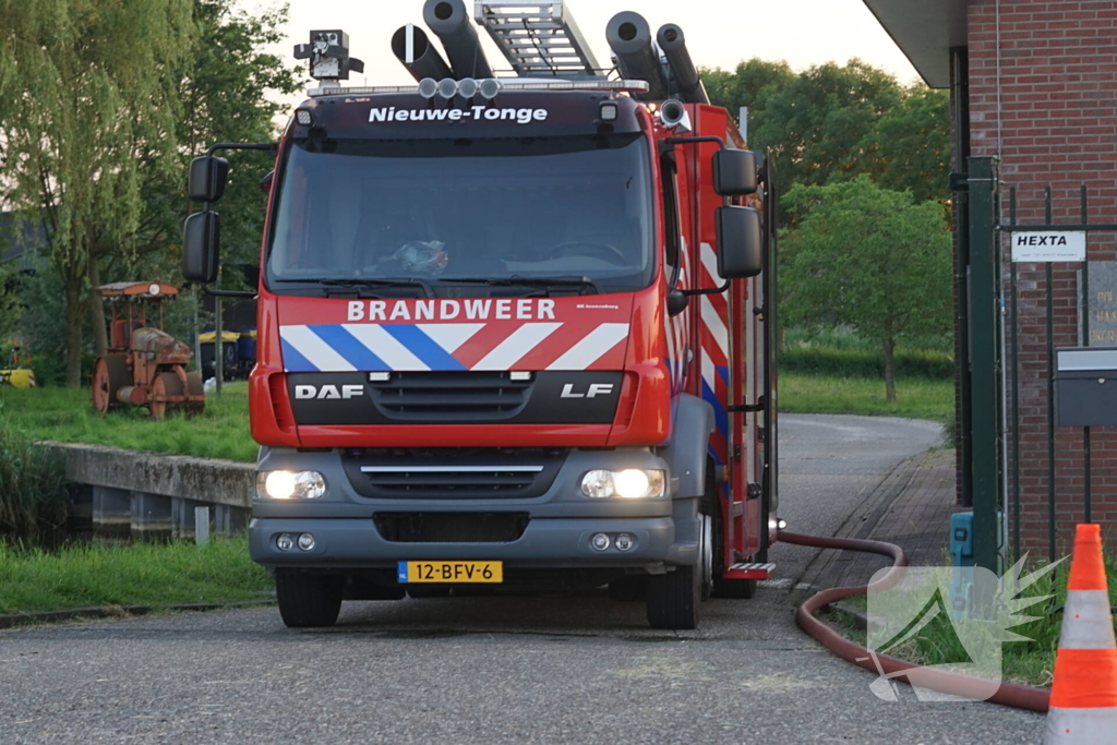 Brandweer druk met brand in meerdere hooibalen