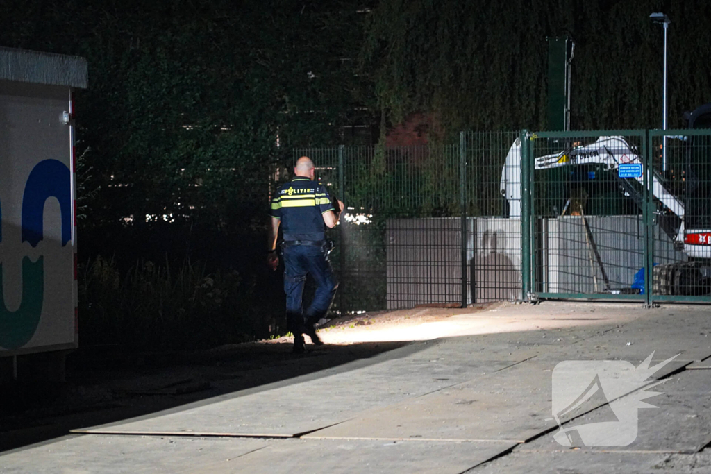 Container met bouwafval vermoedelijk in brand gestoken