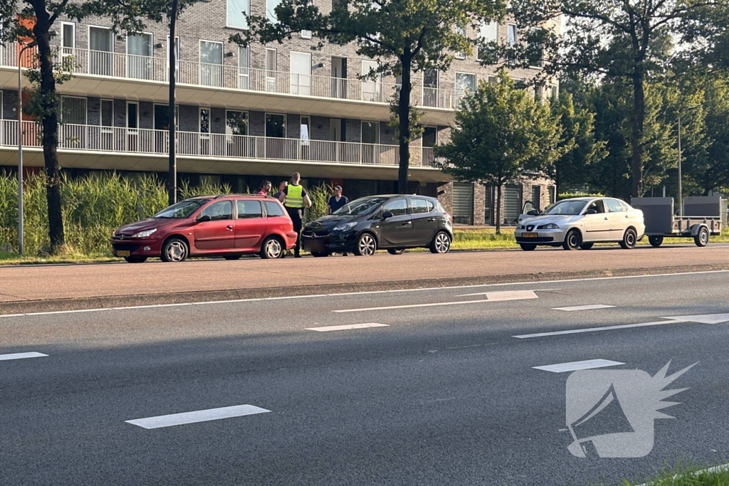 Dubbel ongeval zorgt voor schades