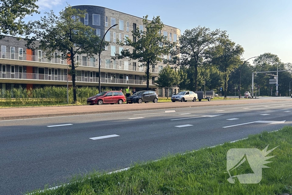 Dubbel ongeval zorgt voor schades