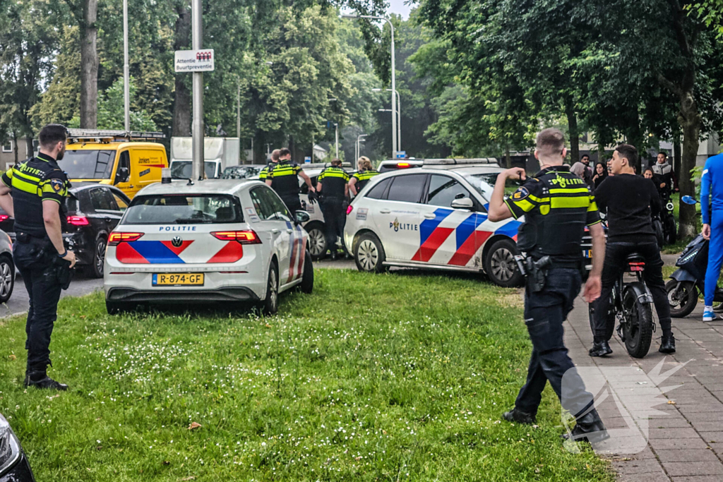 Persoon aangehouden na een conflict