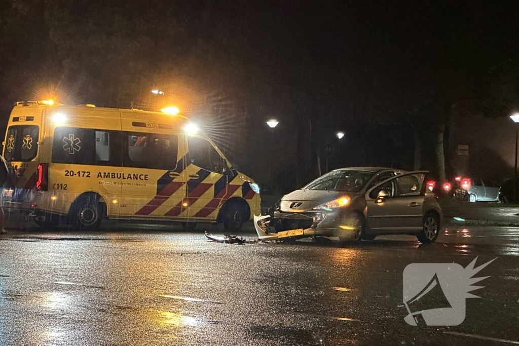 Persoon gewond bij botsing