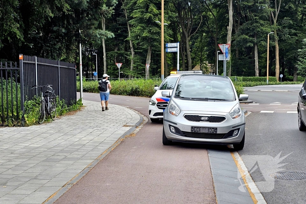 Fietser geschept door automobilist