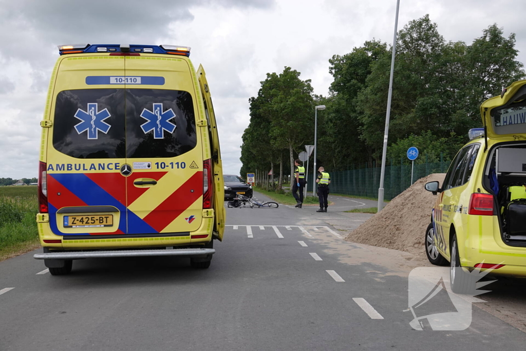 Fietser en motorrijder gewond na ongeval