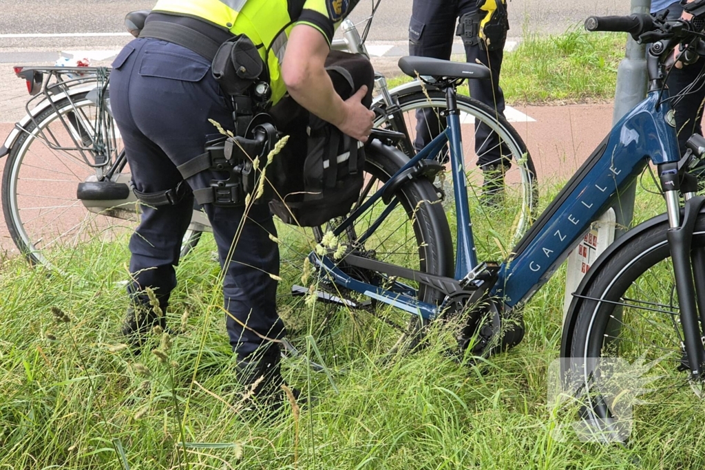 Fietser gewond bij botsing met auto