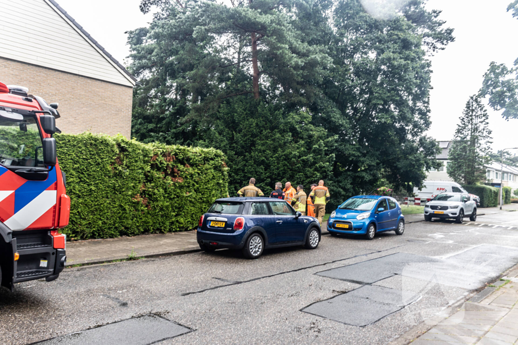 Gaslekkage ontstaan tijdens werkzaamheden