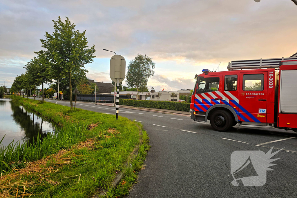 Weg afgesloten wegens gaslekkage