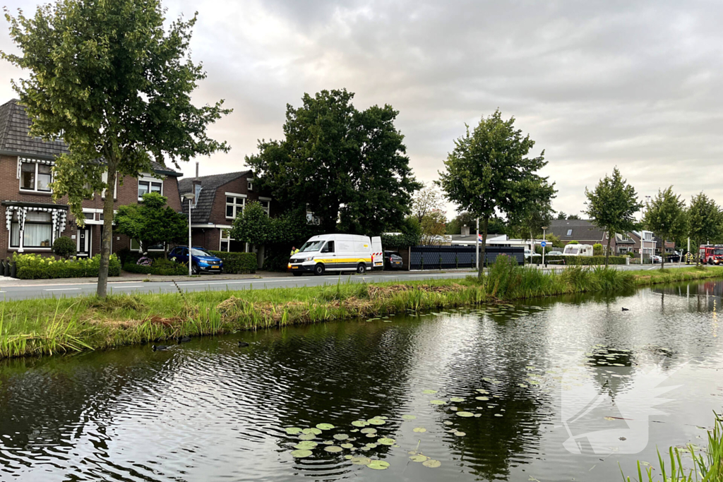 Weg afgesloten wegens gaslekkage