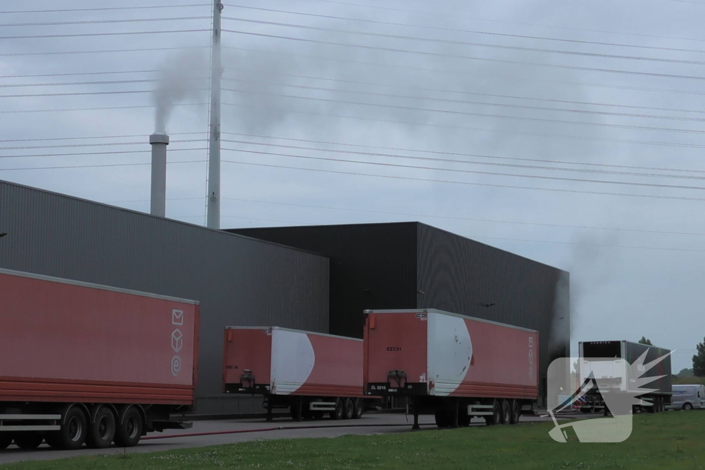 Grote brand in uiendroogmachine