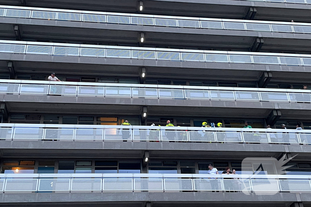 Elektrische fiets in brand op vierde etage