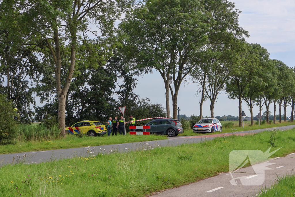 Traumateam ingezet voor gewond persoon op fietspad