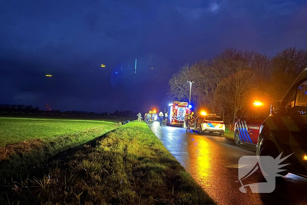 Bestuurder en bijrijder spoorloos na ongeval
