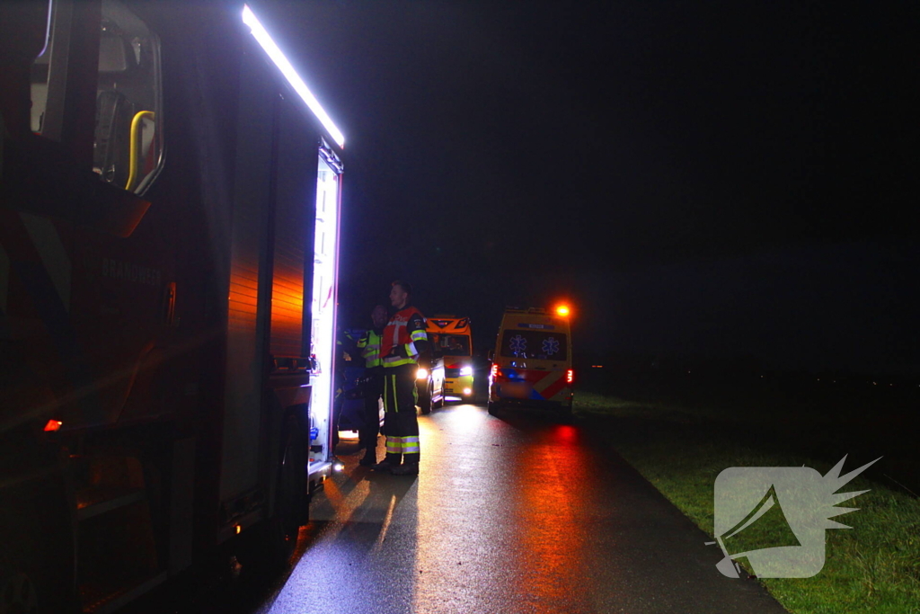 Bestuurder en bijrijder spoorloos na ongeval