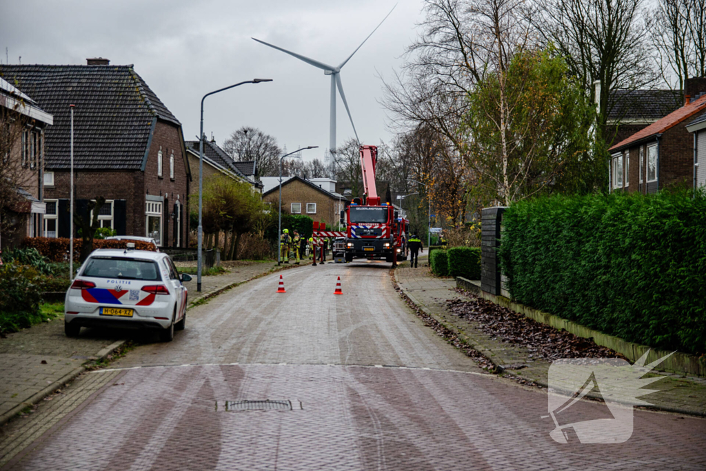 Rookontwikkeling bij schoorsteenbrand
