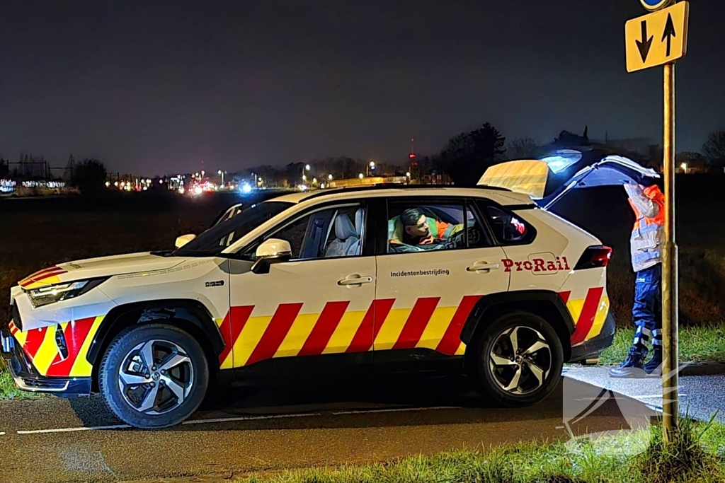 Treinverkeer gestremd door aanrijding
