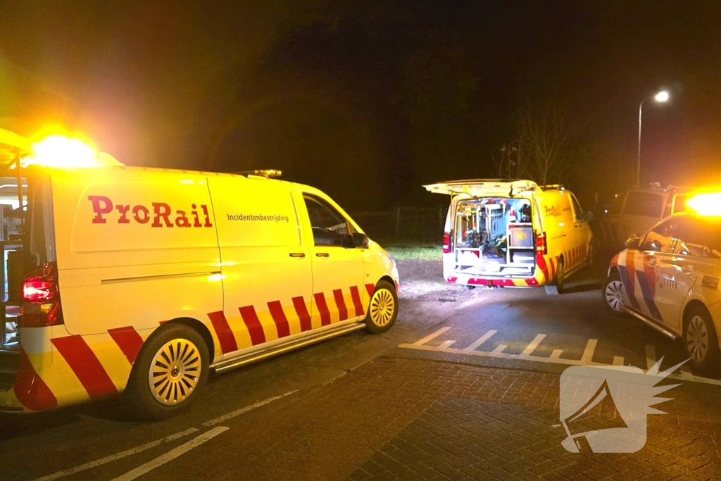 Treinverkeer gestremd door aanrijding