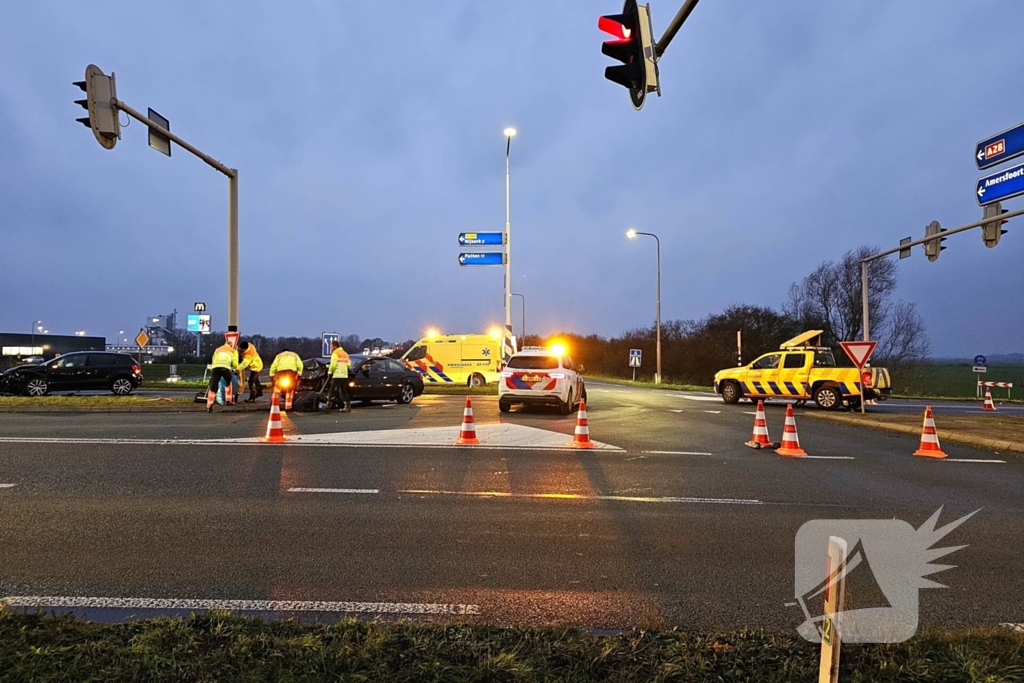 Op- en afritten afgesloten door ongeval
