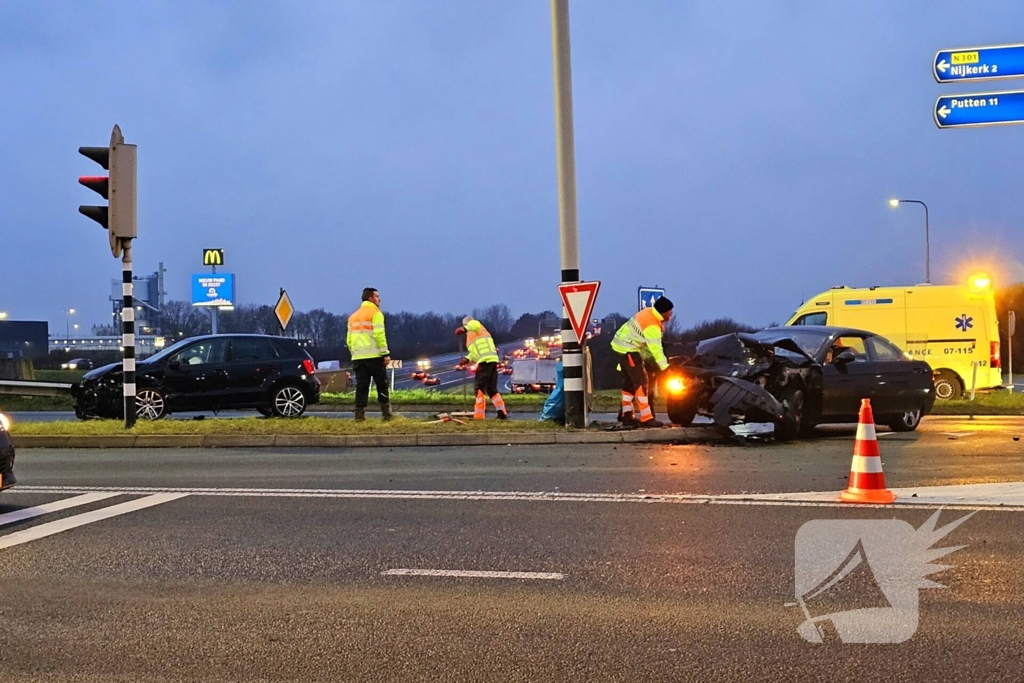 Op- en afritten afgesloten door ongeval