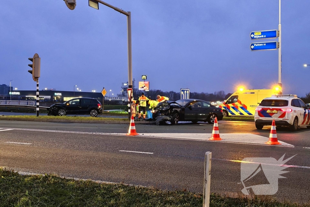 Op- en afritten afgesloten door ongeval