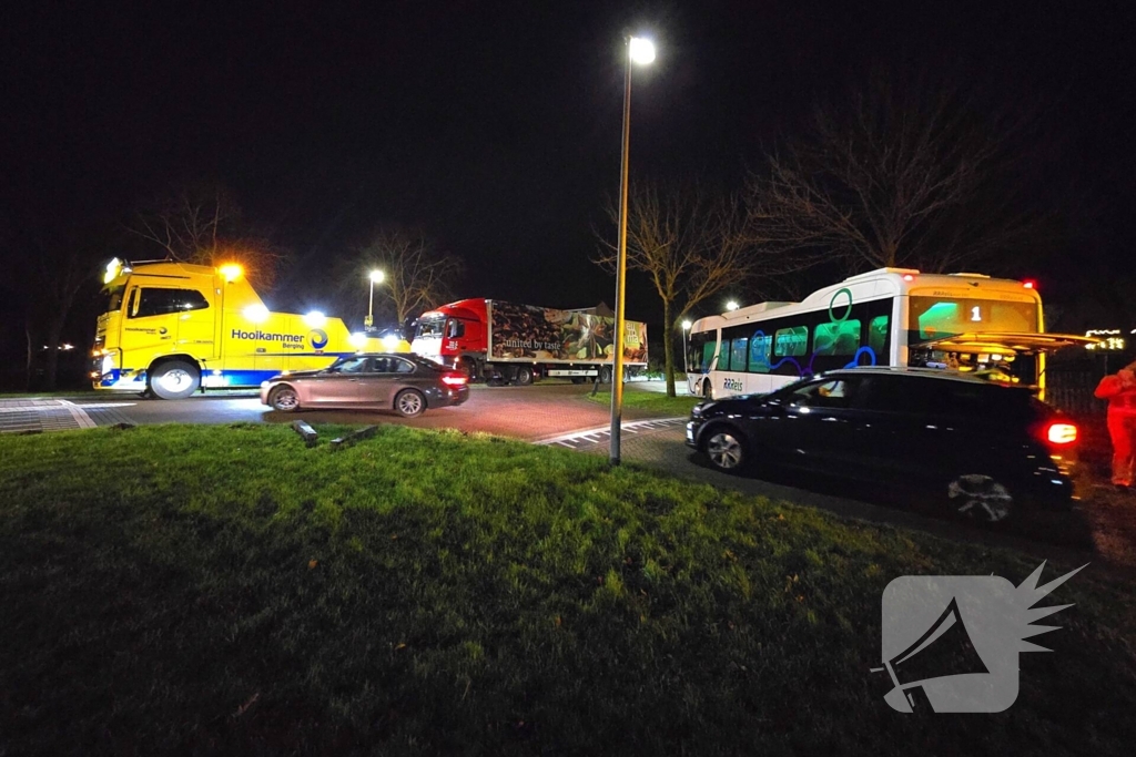 Berger druk met gestrande voertuigen