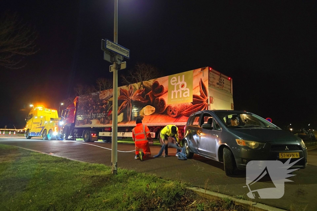 Berger druk met gestrande voertuigen