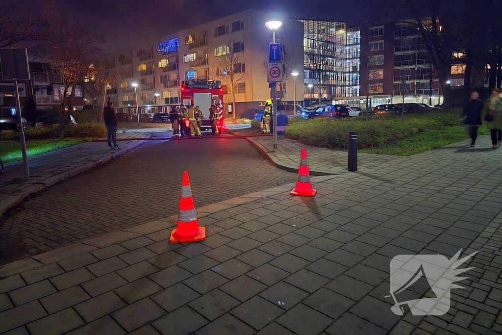 Container brand zorgt voor flinke rookontwikkeling
