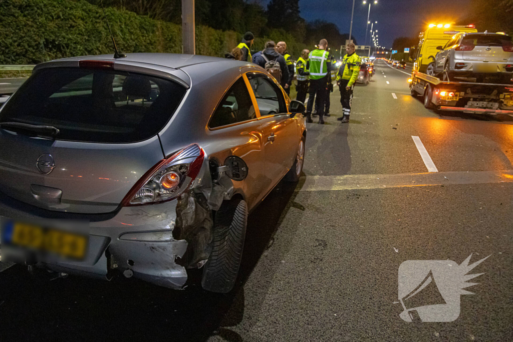 Drie voertuigen betrokken bij ongeval op snelweg