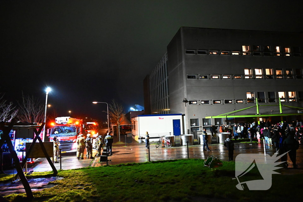 Vluchtelingenopvang ontruimd door brandmelding