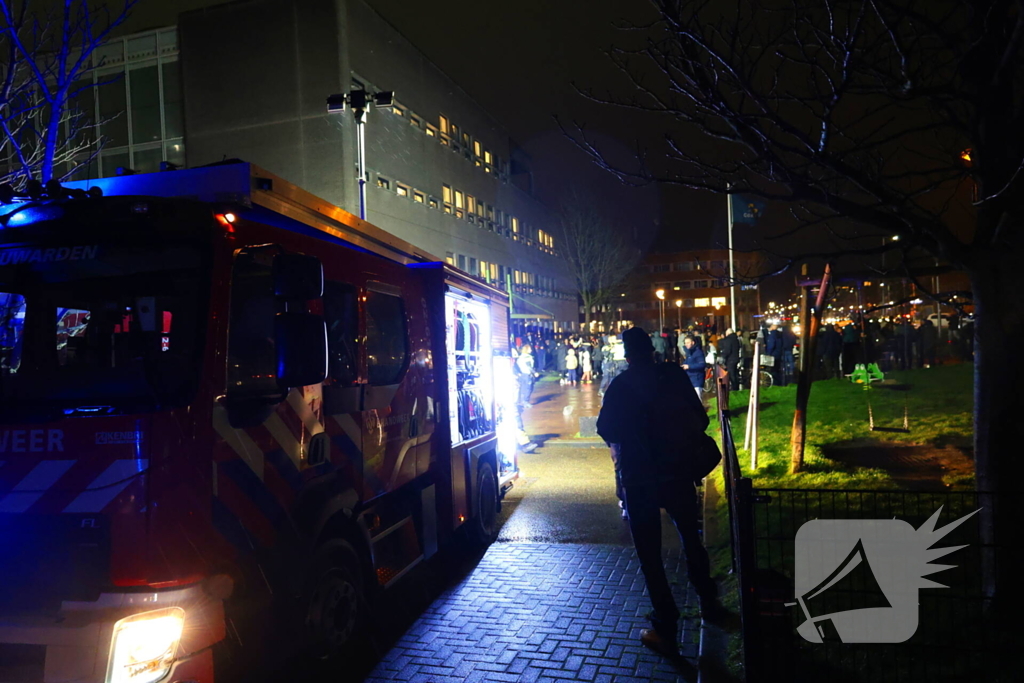 Vluchtelingenopvang ontruimd door brandmelding
