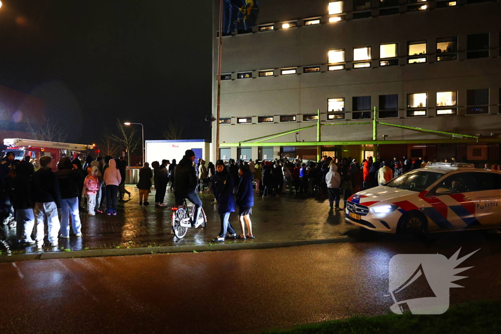 Vluchtelingenopvang ontruimd door brandmelding