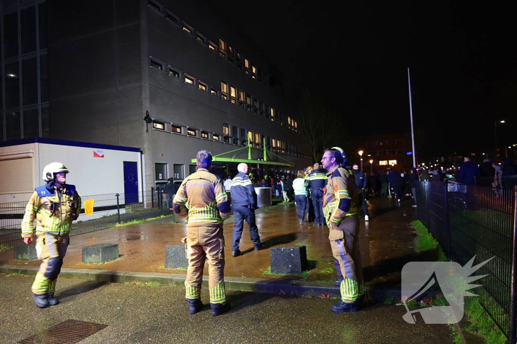 Vluchtelingenopvang ontruimd door brandmelding
