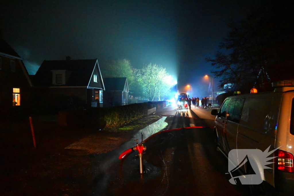 Veel rook bij brand in bijgebouw