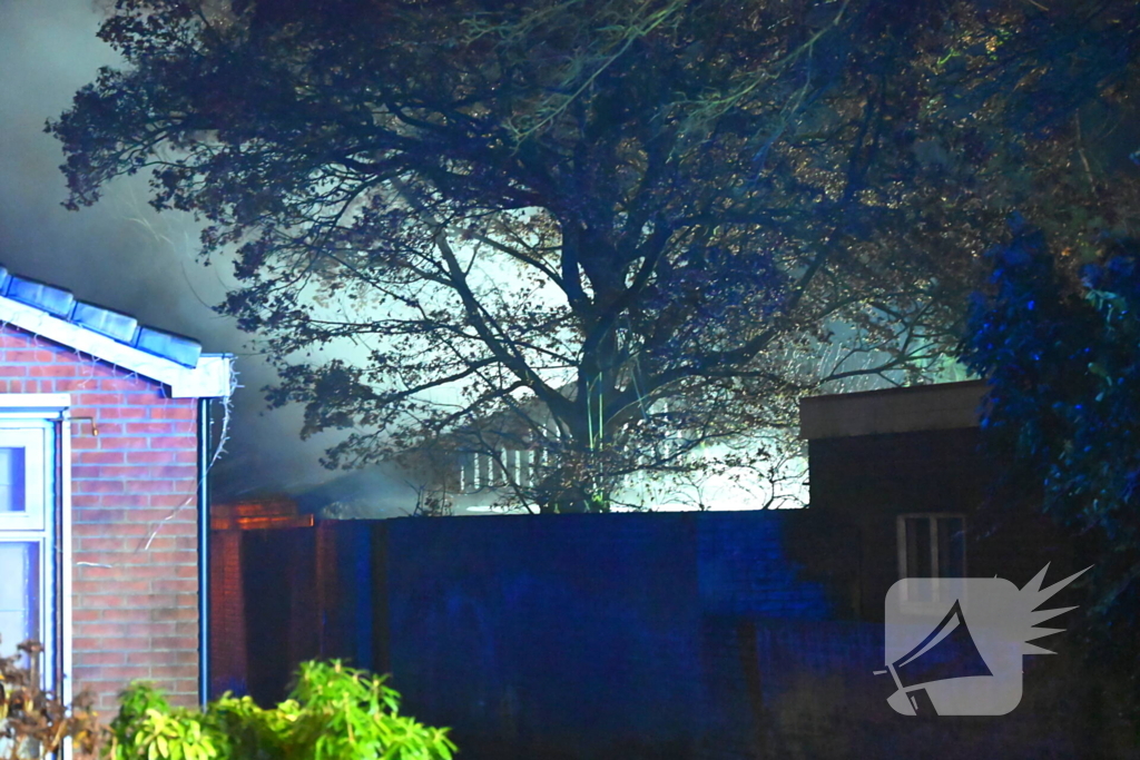 Veel rook bij brand in bijgebouw
