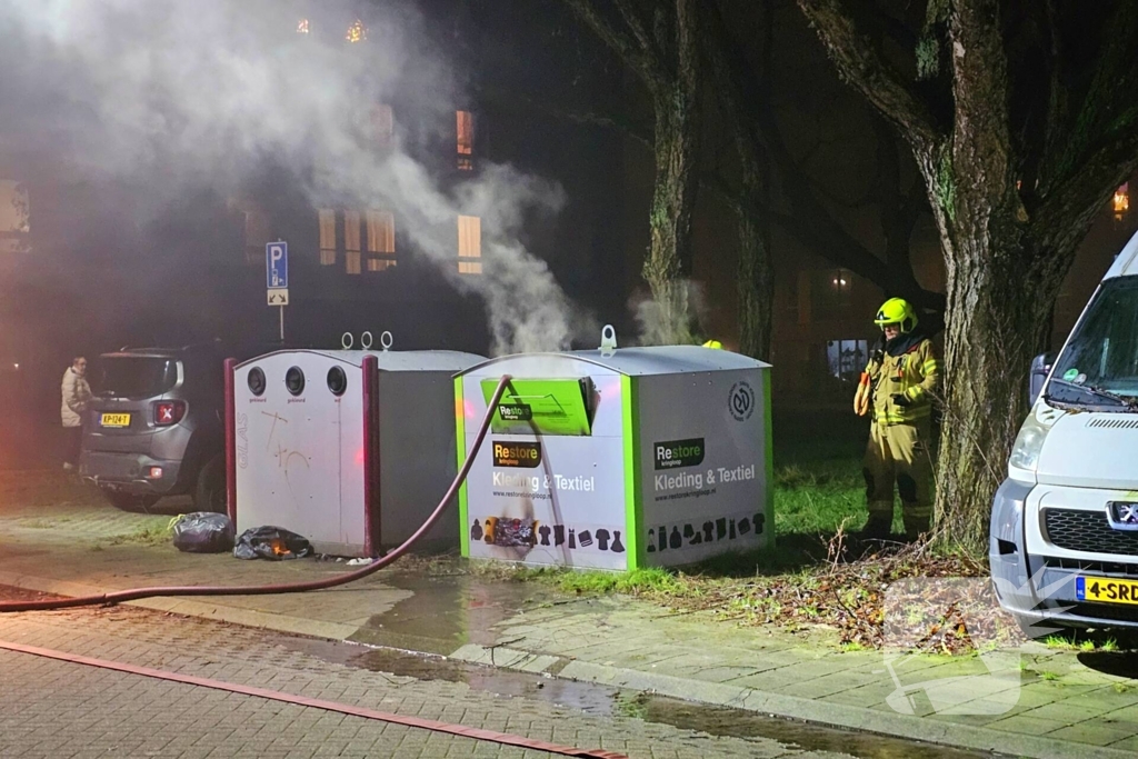 Opnieuw brand in container, politie start onderzoek