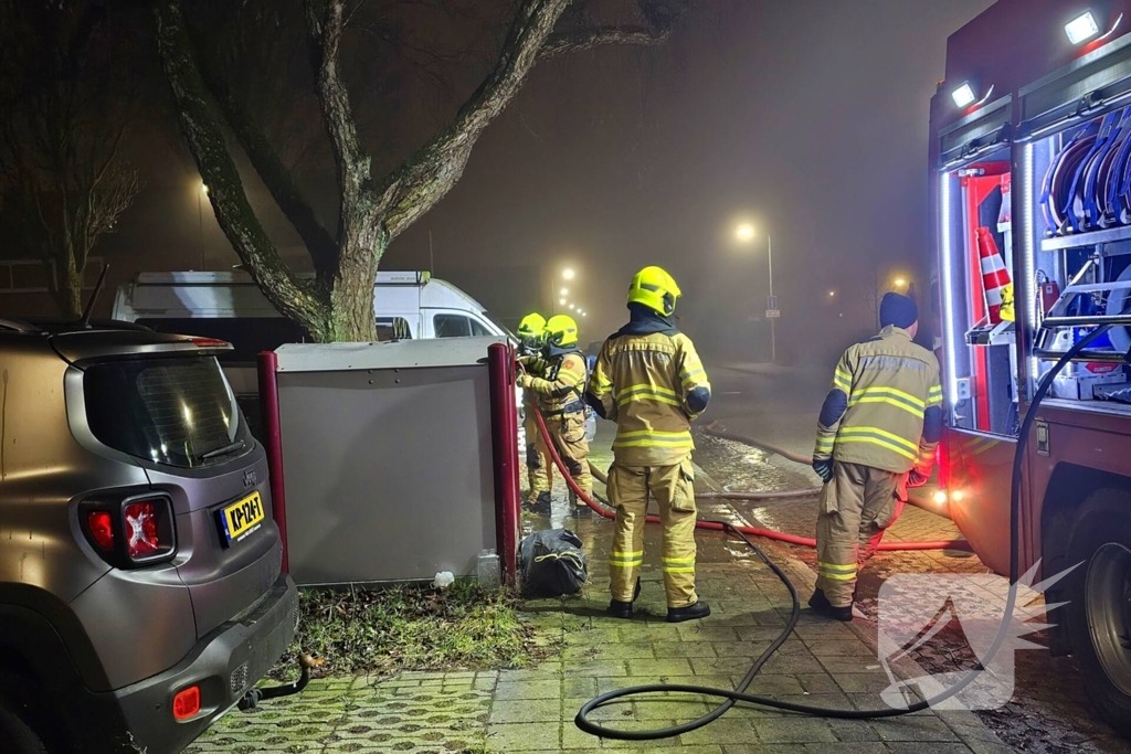 Opnieuw brand in container, politie start onderzoek