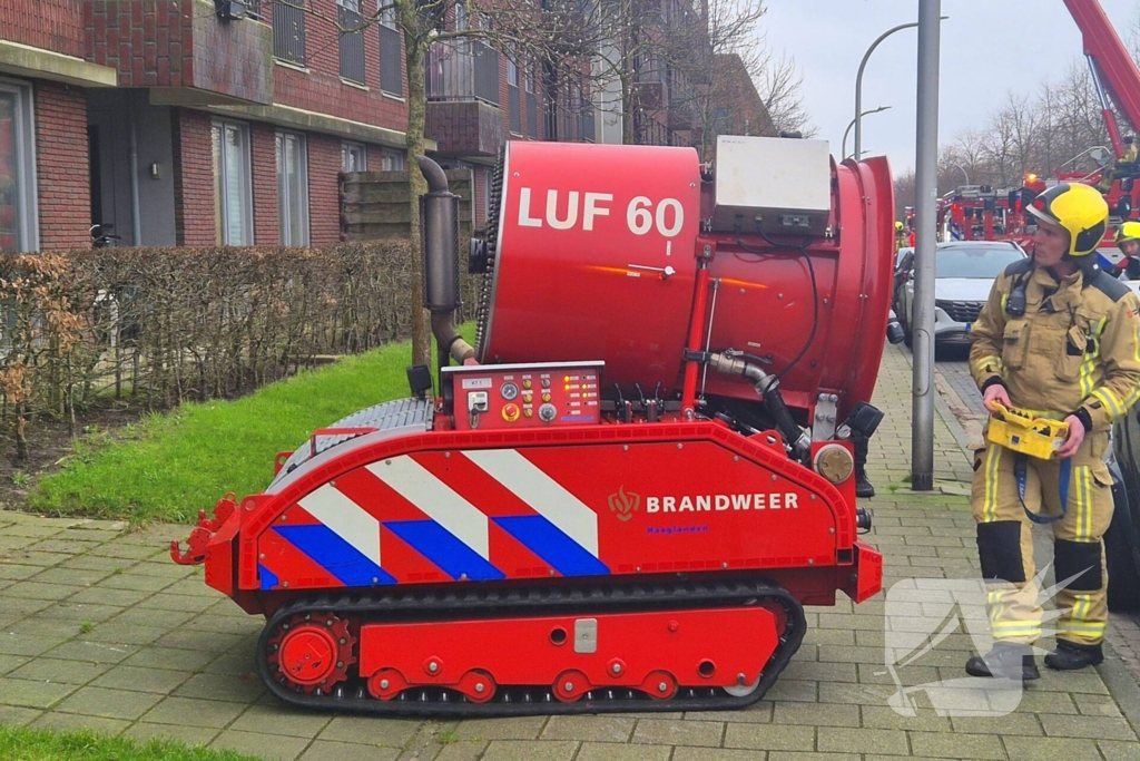 Zeer grote brand in woongebouw