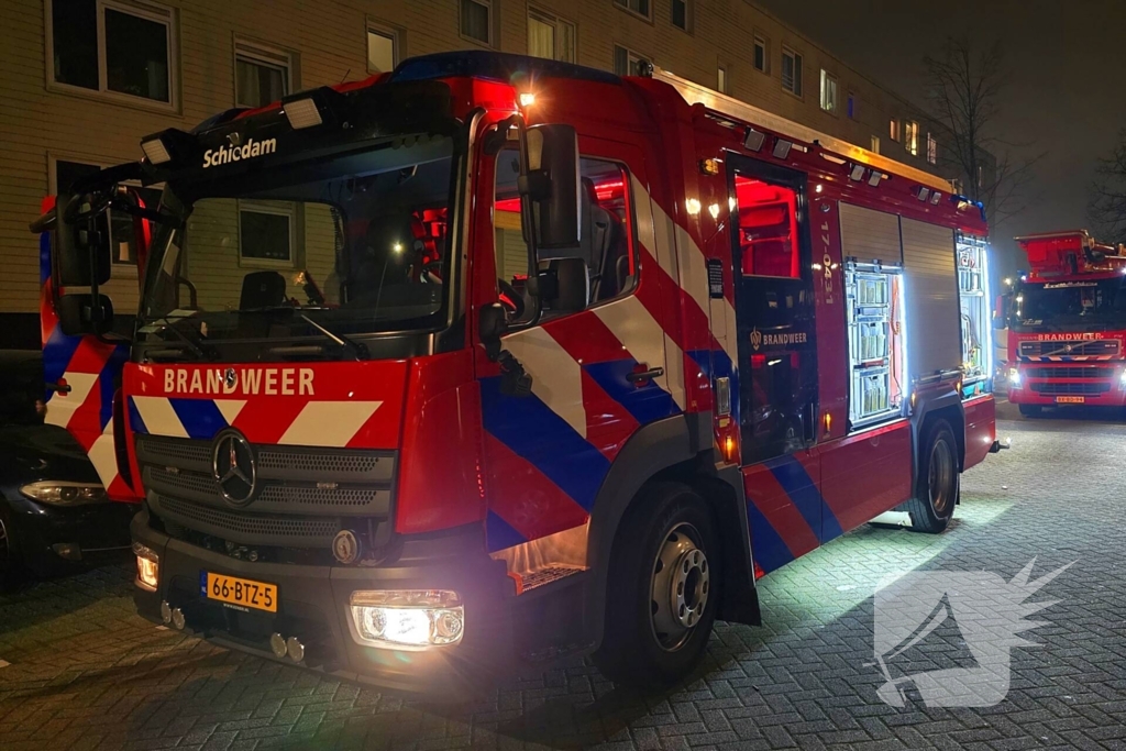 Veel Schade in appartementen gebouw na afsteken van vuurwerk