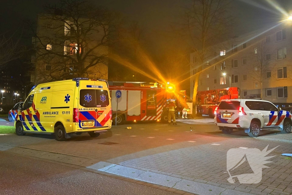 Veel Schade in appartementen gebouw na afsteken van vuurwerk