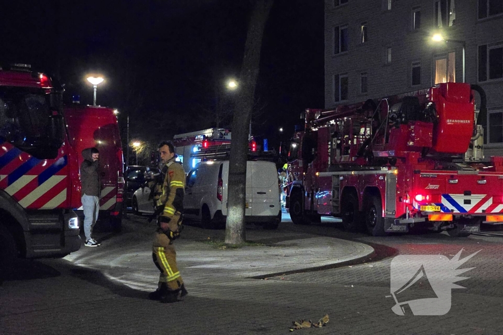 Veel Schade in appartementen gebouw na afsteken van vuurwerk